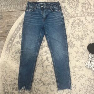 American Eagle Strigid Mom Jean | High-Wasted, tapered, and ankle- skimming.